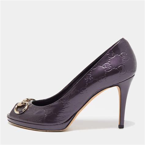 gucci jolene peep toe pump|Gucci Pump shoes for Women .